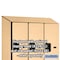 Salsbury Industries 2 Tier 'S' Designer Locker, 54"Wx76"Hx21"D, 6 Door, Maple 18-27361MAP - alternate 5